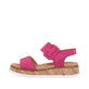Rosane Rieker Damen Riemchensandalen W0800-31 mit einer Plateausohle. Schuh Außenseite.