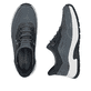 Blaue Rieker Herren Slipper 11055-14 mit Ready2GO Slip-in Feature sowie Gummizug. Schuh von oben, liegend.