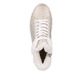 Goldene Rieker Damen Sneaker High W1071-90 mit TR-Sohle mit leichtem EVA-Inlet. Schuh von oben.