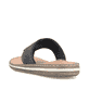 Schwarze Rieker Herren Zehentrenner 21084-00 mit der Komfortweite G. Schuh von hinten.