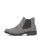 Dunkelgraue Rieker Damen Chelsea Boots Z4994-40 mit einem Reißverschluss. Schuh Außenseite.