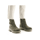 Asphaltschwarze Rieker Damen Stiefeletten 71675-01 mit Reißverschluss. Schuh Innenseite