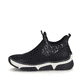 
Urbanschwarze Rieker Damen Slipper 45957-00 mit einer schockabsorbierenden Sohle. Schuh Außenseite
