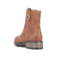 Fuchsbraune Rieker Damen Kurzstiefel Z6871-24 mit einem Reißverschluss. Schuh von oben.