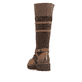 Braune Rieker Damen Schnürstiefel Y8101-25 aus Rauleder. Schuh von hinten.