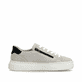 Beigeschwarze Rieker Damen Sneaker Low N9900-60 mit einem Reißverschluss. Schuh Innenseite.