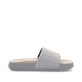 Graue Rieker Herren Pantoletten U3250-40 mit ultraleichter und dämpfender Sohle. Schuh Innenseite.