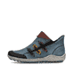 
Ozeanblaue Rieker Damen Slipper Z7582-00 mit einer Profilsohle. Schuh Außenseite