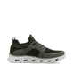 Grüne Rieker Herren Sneaker Low 04351-54 mit Gummizug sowie flexibler Sohle. Schuh Innenseite.