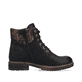 Schwarze Rieker Damen Schnürstiefel 94712-00 mit wasserabweisender TEX-Membran. Schuh Innenseite.