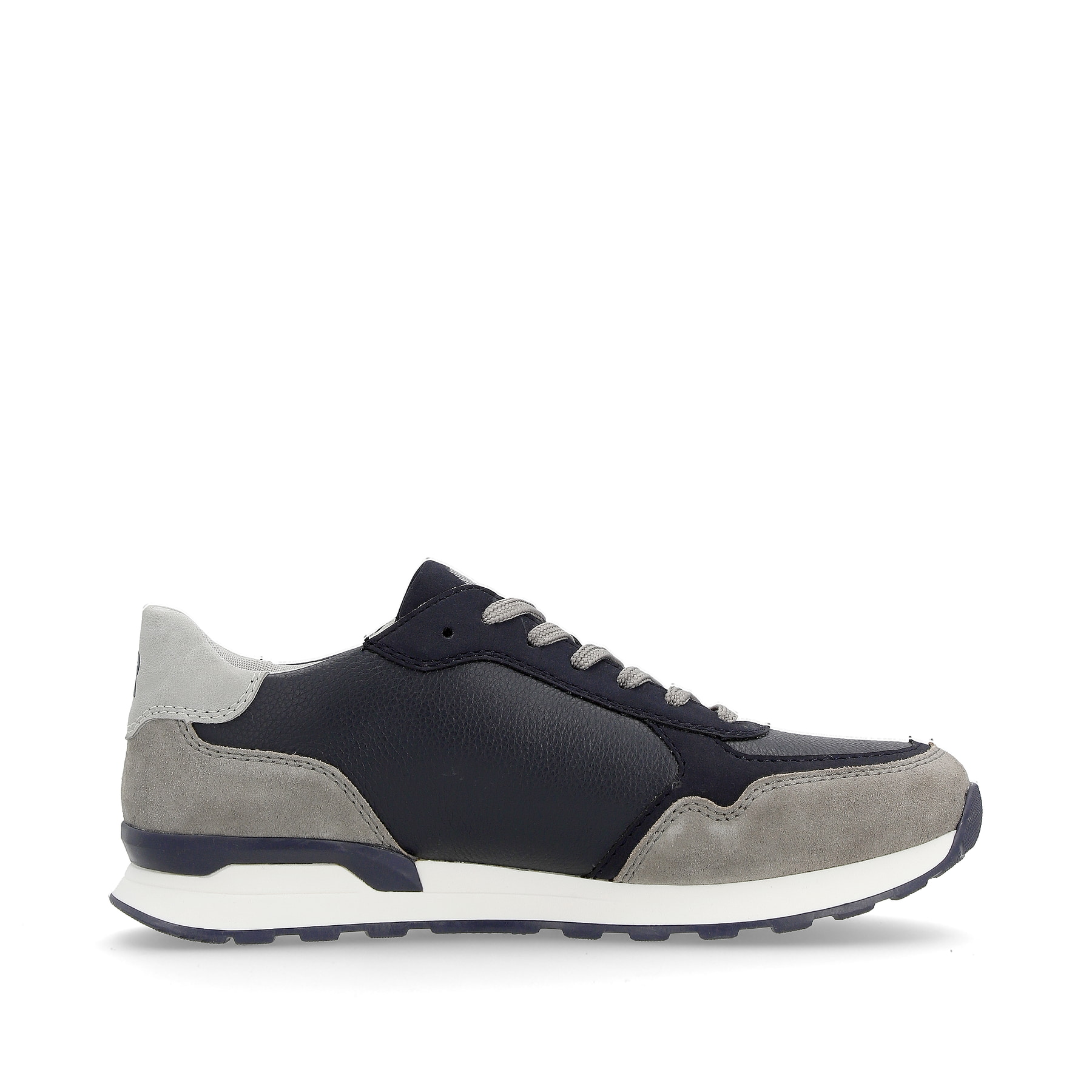 Blaue Rieker Herren Sneaker Low U0307-14 mit griffiger und leichter Sohle. Schuh Innenseite.
