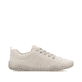 Beige vegane Rieker Damen Schnürschuhe 45222-60, Barfußschuhe mit Einlegesohle. Schuh Innenseite.