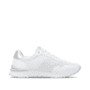 Weiße Rieker Damen Sneaker Low W2404-82 mit Schnürung sowie ultraleichter Sohle. Schuh Innenseite.