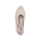Beige Rieker Slingpumps 47060-62 mit Schnalle sowie einer leichten Sohle. Schuh von oben.