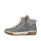 Pazifikblaue Rieker Damen Schnürschuhe  M9850-14 mit einer schockabsorbierenden Sohle. Schuh Innenseite