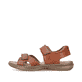 Braune Rieker Herren Sandalen 21461-24 mit einem Klettverschluss. Schuh Außenseite.