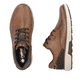 Kastanienbraune Rieker Herren Schnürschuhe B3301-22 mit einer leichten Profilsohle. Schuh Innenseite