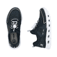 Blaue vegane Rieker Damen Sneaker Low M6062-14 mit einem Gummizug. Schuh von oben, liegend.