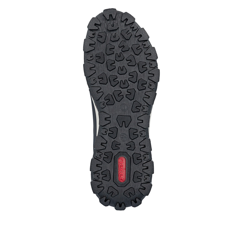 Dunkelblaue Rieker Herren Schnürschuhe 35503-15 mit der Komfortweite G. Schuh Laufsohle.