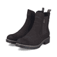 Dunkelbraune Rieker Damen Chelsea Boots Y9160-25 mit einem Reißverschluss. Schuhpaar seitlich schräg.