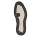 Mocassins Rieker bleus pour hommes 14750-15 avec bande élastique. Semelle extérieure de la chaussure.