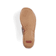 Blaue Rieker Damen Pantoletten 60897-14 mit der schmalen Passform E 1/2. Schuh Laufsohle.