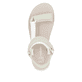 Mehrfarbige Rieker Damen Riemchensandalen W3051-90 mit einem Klettverschluss. Schuh von oben.