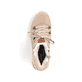 Beige Rieker Damen Schnürstiefel 48034-20 mit einer ultra leichten Plateausohle. Schuh von oben.