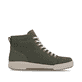 Grüne Rieker Damen Sneaker High W0164-54 mit einer leichten und griffigen Sohle. Schuh Innenseite.