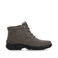 Dunkelgraue Rieker Damen Schnürstiefel Z7218-45 aus Rauleder. Schuh Innenseite.