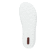 Schwarze vegane Rieker Damen Slipper 52854-00, Barfußschuhe mit einem Gummizug. Schuh Laufsohle.