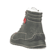 
Graugrüne Rieker Damen Schnürstiefel 51545-54 mit Schnürung und Reißverschluss. Schuh von hinten