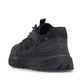 Mocassins Rieker noirs hommes 06155-00 avec membrane RiekerTEX hydrofuge. Chaussure vue de l'arrière.
