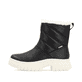 Schwarze Rieker Damen Kurzstiefel W1875-00 mit wasserabweisender TEX-Membran. Schuh Außenseite.