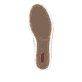 Beige Rieker Damen Sneaker Low L5903-62 mit einem Reißverschluss. Schuh Laufsohle.