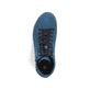 Blaue Rieker Damen Schnürstiefel 59010-12 mit wasserabweisender TEX-Membran. Schuh von oben.