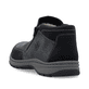 Asphaltgraue Rieker Herren Slipper 03352-45 mit einer schockabsorbierenden Sohle. Schuh von oben