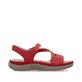 Rote Rieker Damen Trekkingsandalen 64870-33 mit einem Klettverschluss. Schuh Innenseite.