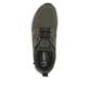 Grüne Rieker Herren Sneaker Low 09102-54 mit Gummizug sowie super leichter Sohle. Schuh von oben.
