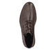 Dunkelbraune Rieker Herren Kurzstiefel 14609-25 aus Glattleder. Schuh von oben.