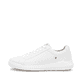 Weiße Rieker Herren Sneaker Low U1100-80 mit Schnürung sowie flexibler Sohle. Schuh Außenseite.