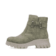 Asphaltschwarze Rieker Damen Stiefeletten 71675-01 mit Reißverschluss. Schuh Innenseite