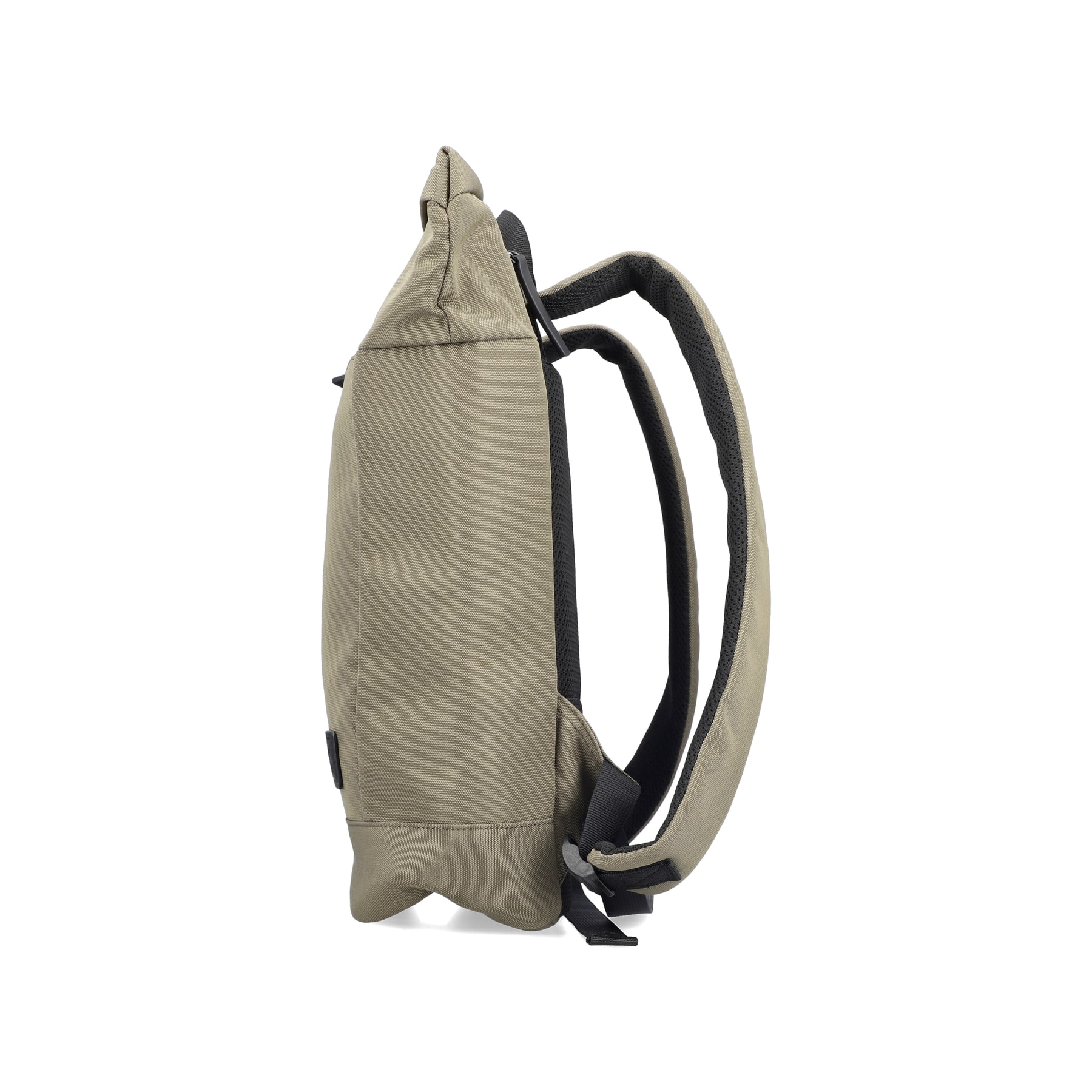 Rieker Rucksack H5101-52 in Grün aus Textil. Linksseitig.