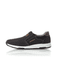 Schwarze Rieker Herren Slipper B3450-00 mit einem Gummizug sowie Extraweite H. Schuh Außenseite.