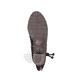Brombeerfarbene Rieker Damen Hochschaftstiefel 96059-90 mit floralem Aufdruck. Schuh Laufsohle.
