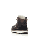 
Pazifikblaue Rieker Herren Schnürstiefel F8410-16 mit einer robusten Profilsohle. Schuh von hinten