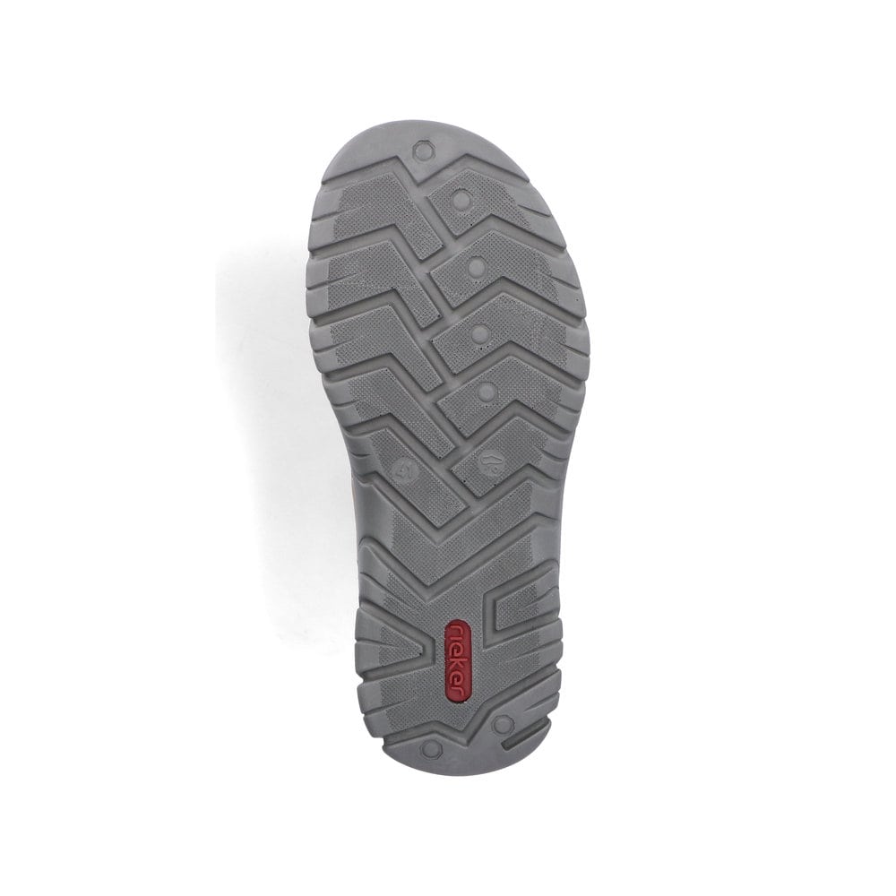 Beige Rieker Herren Trekkingsandalen 26761-65 mit einem Klettverschluss. Schuh Laufsohle.
