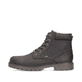 
Dunkelbraune Rieker Herren Schnürstiefel 38842-25 mit einer robusten Profilsohle. Schuh Außenseite