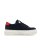 Blaue Rieker Damen Sneaker Low M1911-14 mit einem Reißverschluss. Schuh Innenseite.