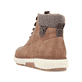 
Kaffeebraune Rieker Herren Schnürstiefel B3342-24 mit Schnürung und Reißverschluss. Schuh von hinten